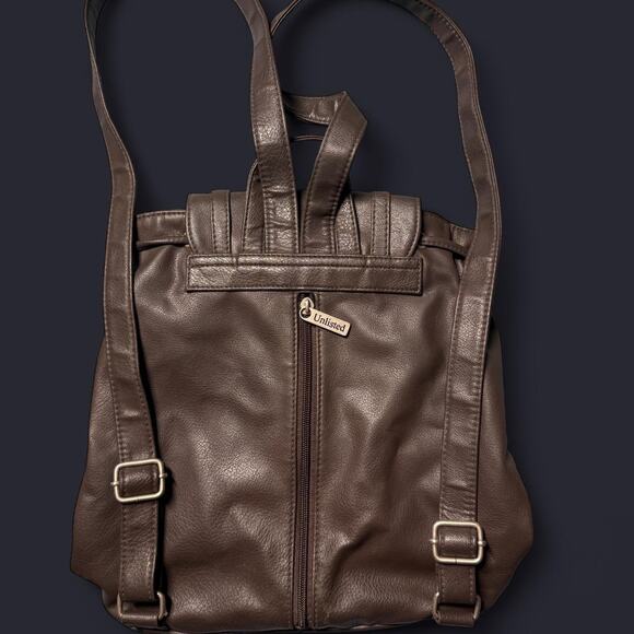 Leather unlisted by kenneth cole chocolate bag - Picture 2 of 8